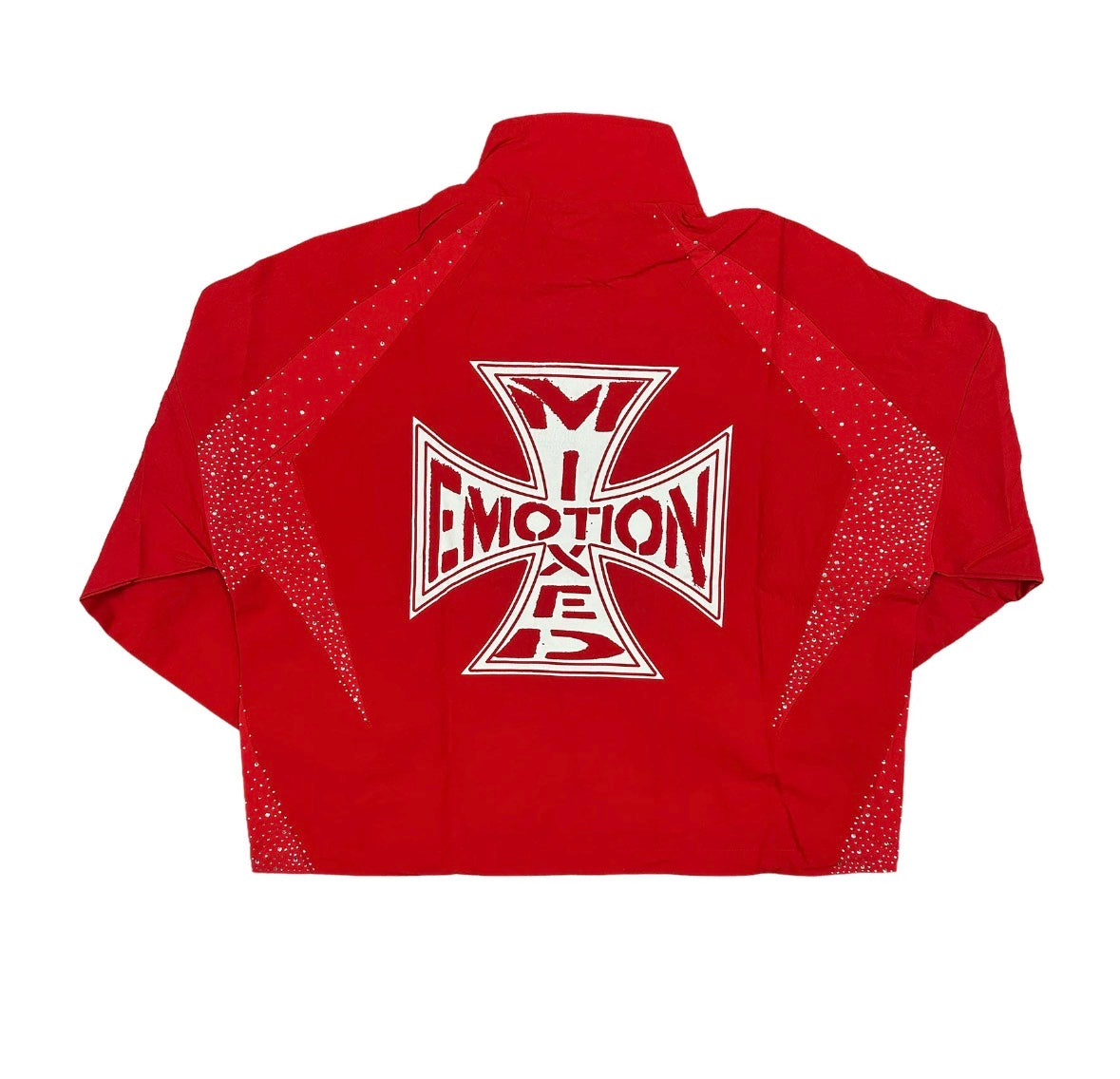 MIXED EMOTION RED NYLON JACKET