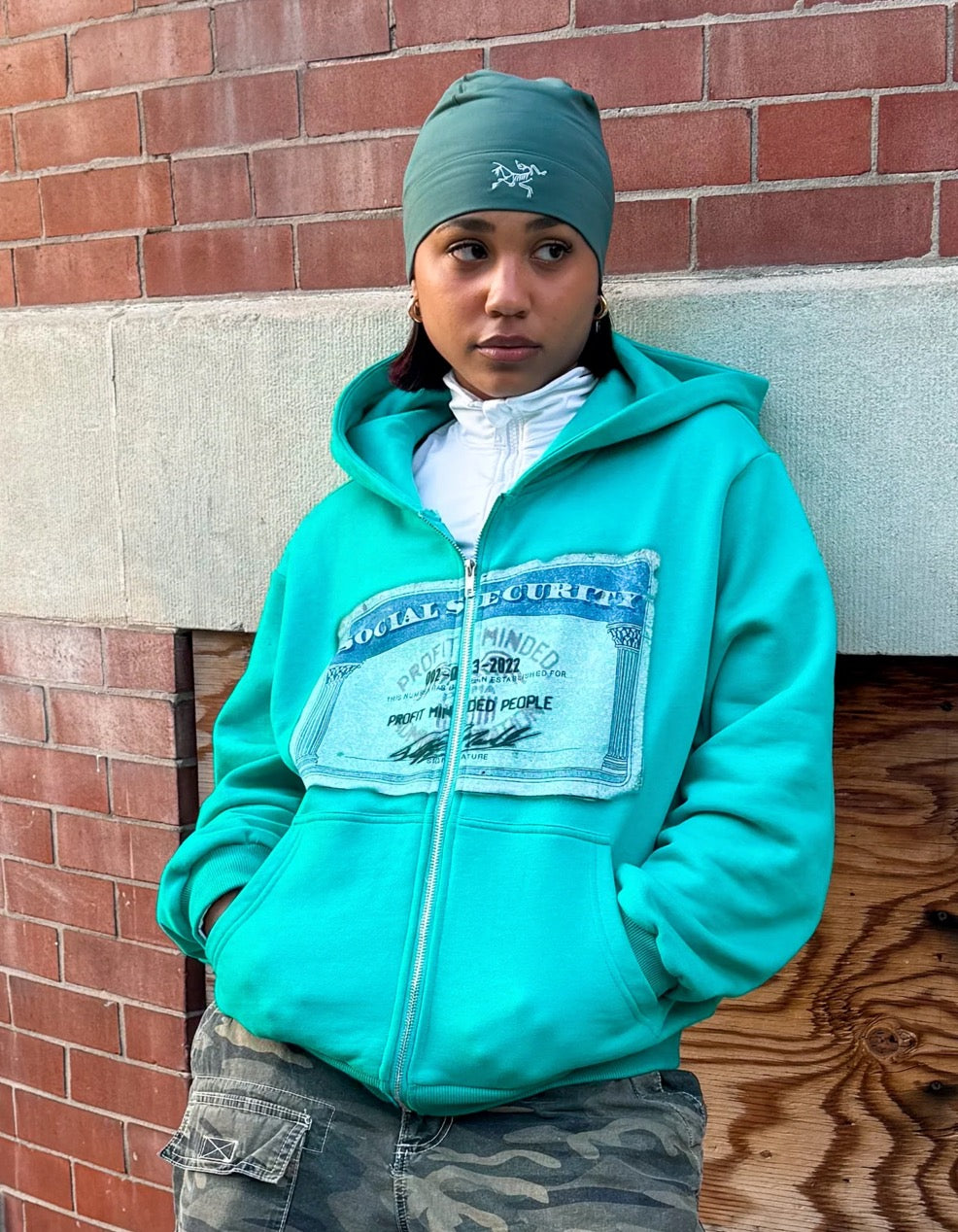 SSN ZIP UP TEAL