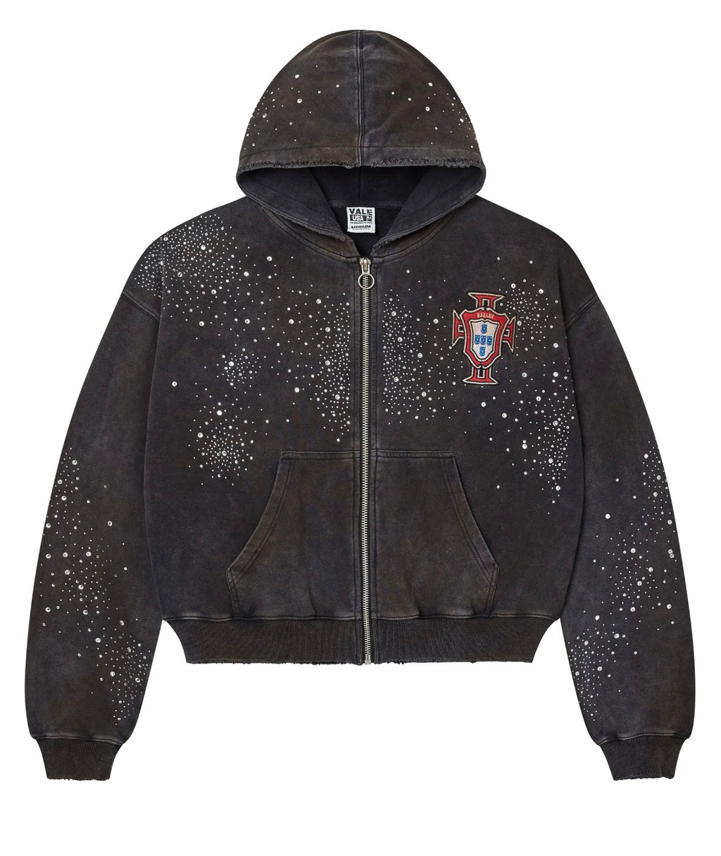 VALE FOREVER PLUTO CLUSTER BLACK ZIP UP