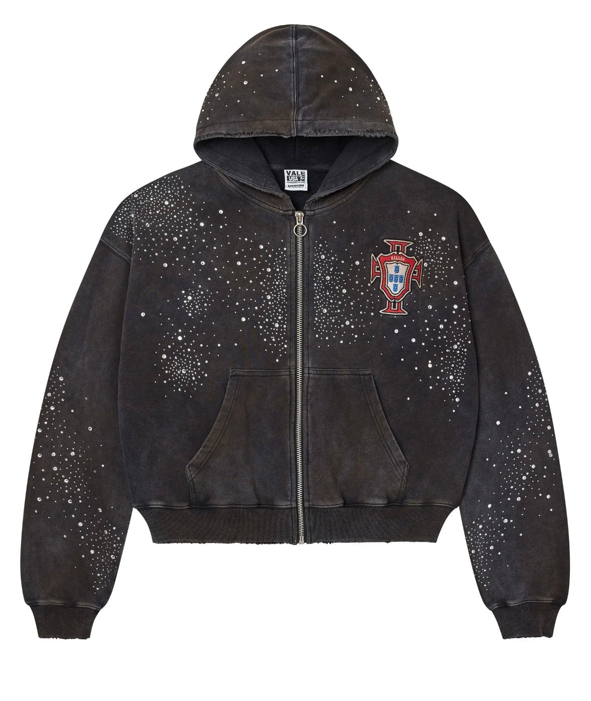 VALE FOREVER PLUTO CLUSTER BLACK ZIP UP