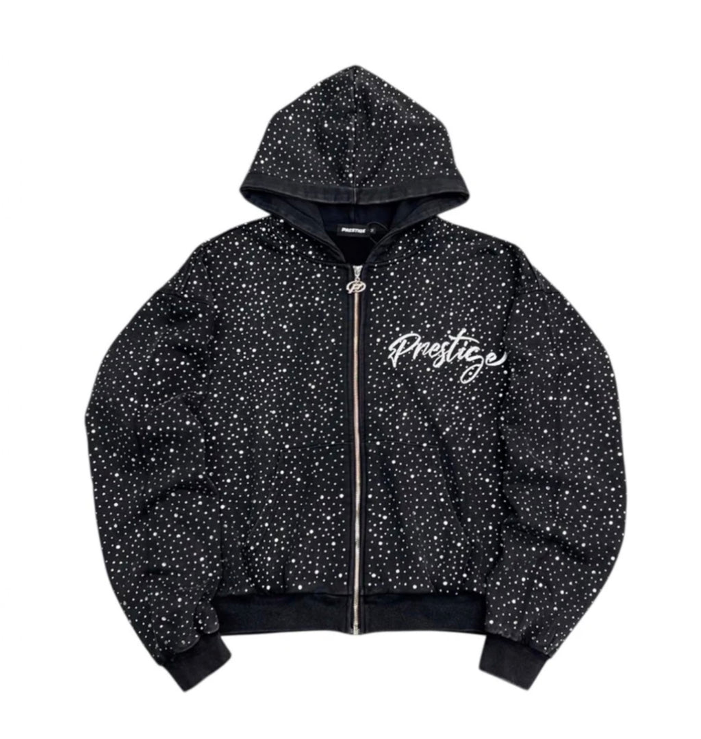 PRESTIGE DIAMOND HOODIE BLACK