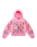 RIGHTEOUS RISEN KING ZIP UP HOODIE PINK