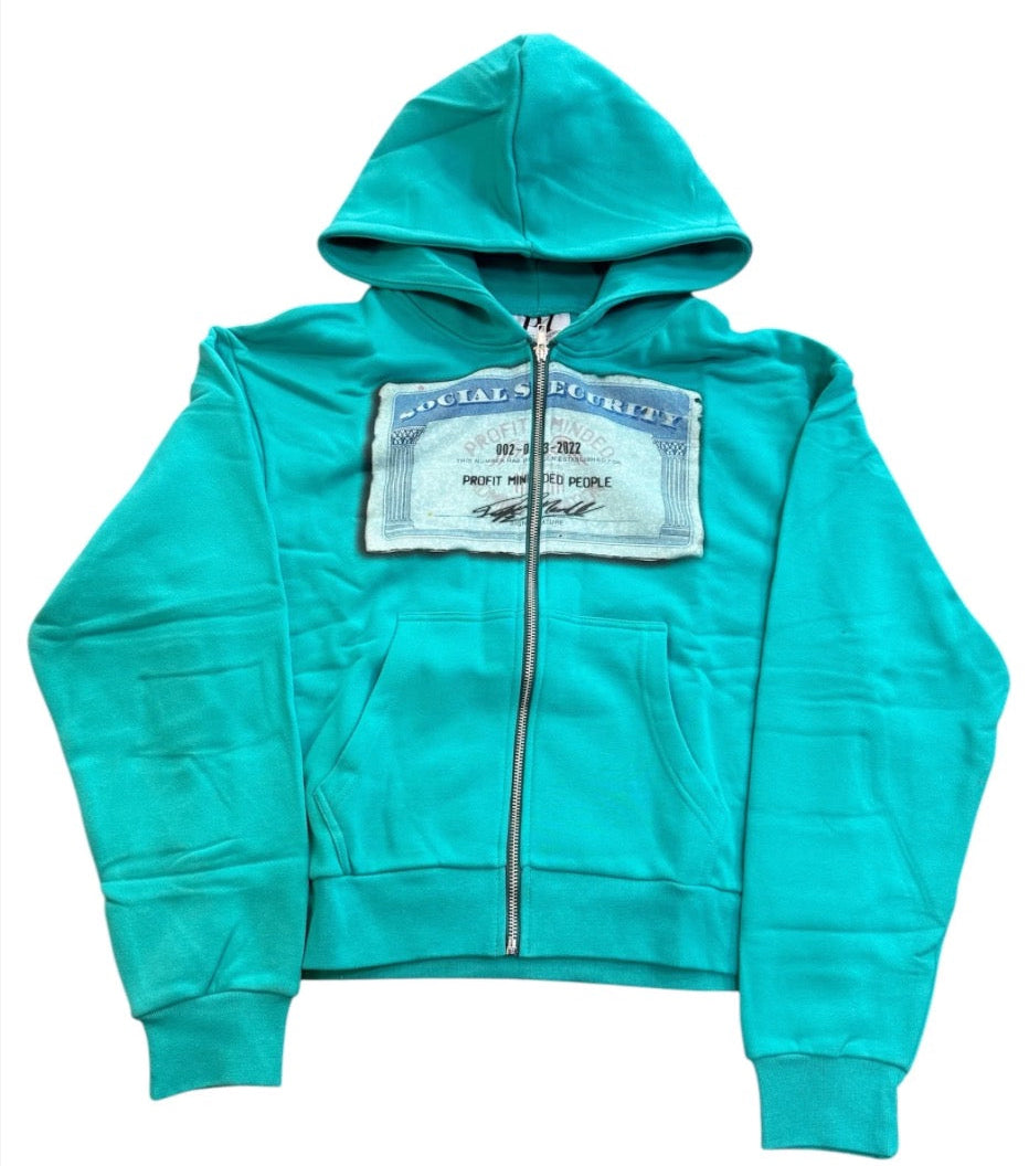 SSN ZIP UP TEAL