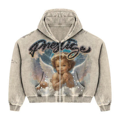 PRESTIGE ANGEL HOODIE CREAM
