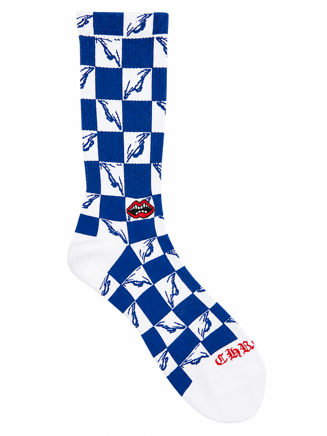 CHROME HEARTS X MATTY BOY 999 EYES SOCKS BLUE