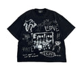 MIXED EMOTION BLACK CHAOS TEE