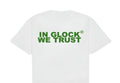 IN GLOCK WE TRUST WHITE / GREEN TEE