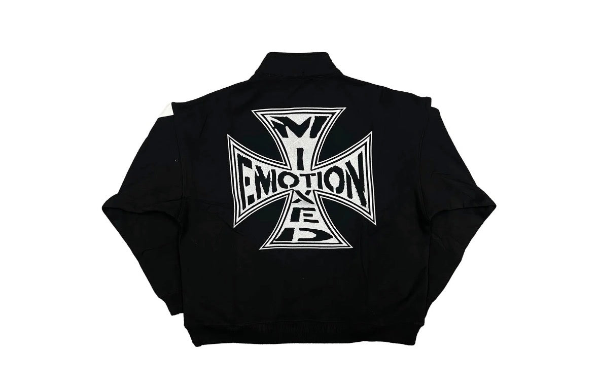 MIXED EMOTION BLACK QUARTER ZIP JACKET