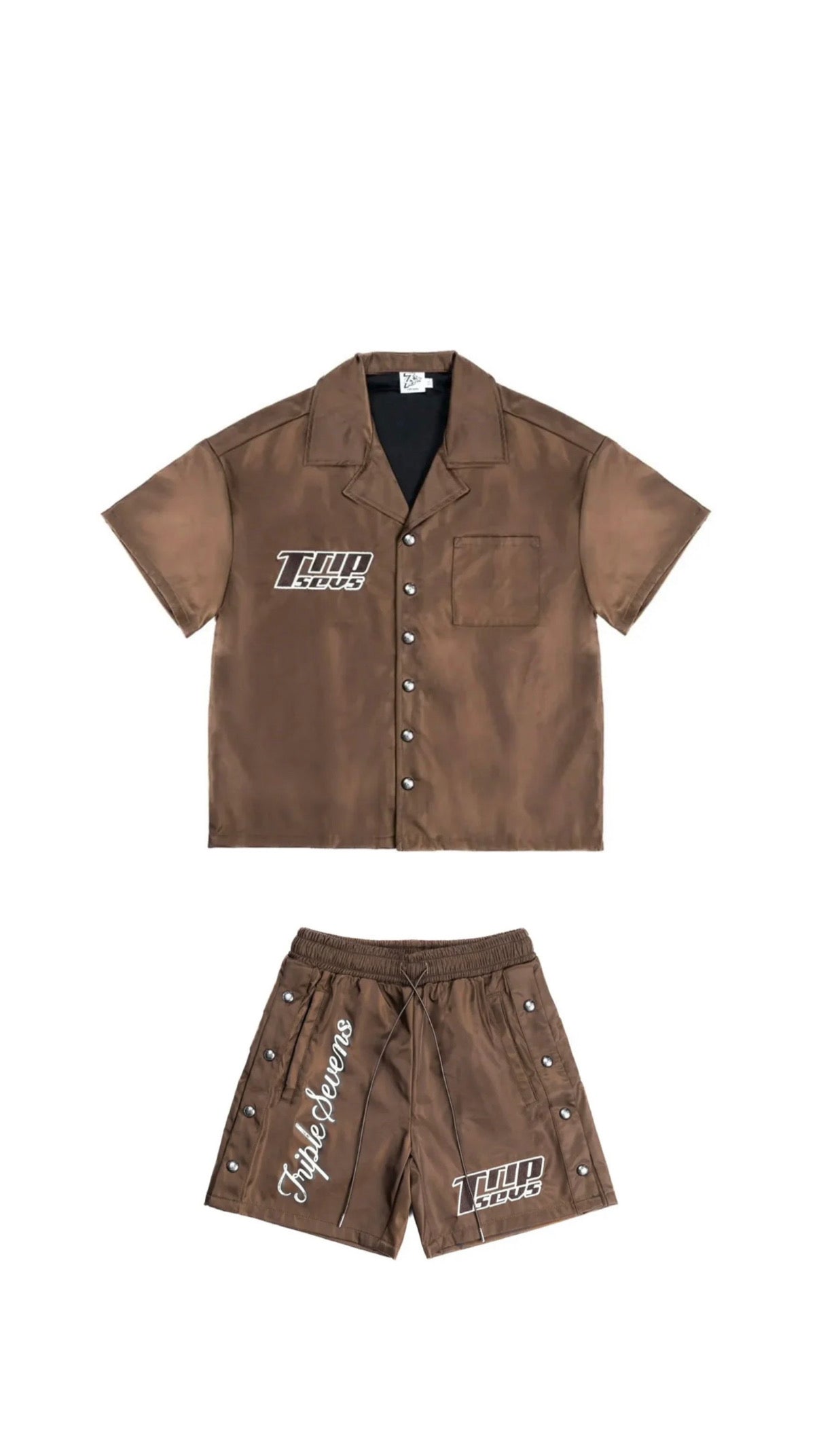 TRIPLE SEVEN NYLON BROWN SET