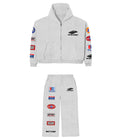 BOTTEGA DESIRES PATCHES GREY SWEATSUIT