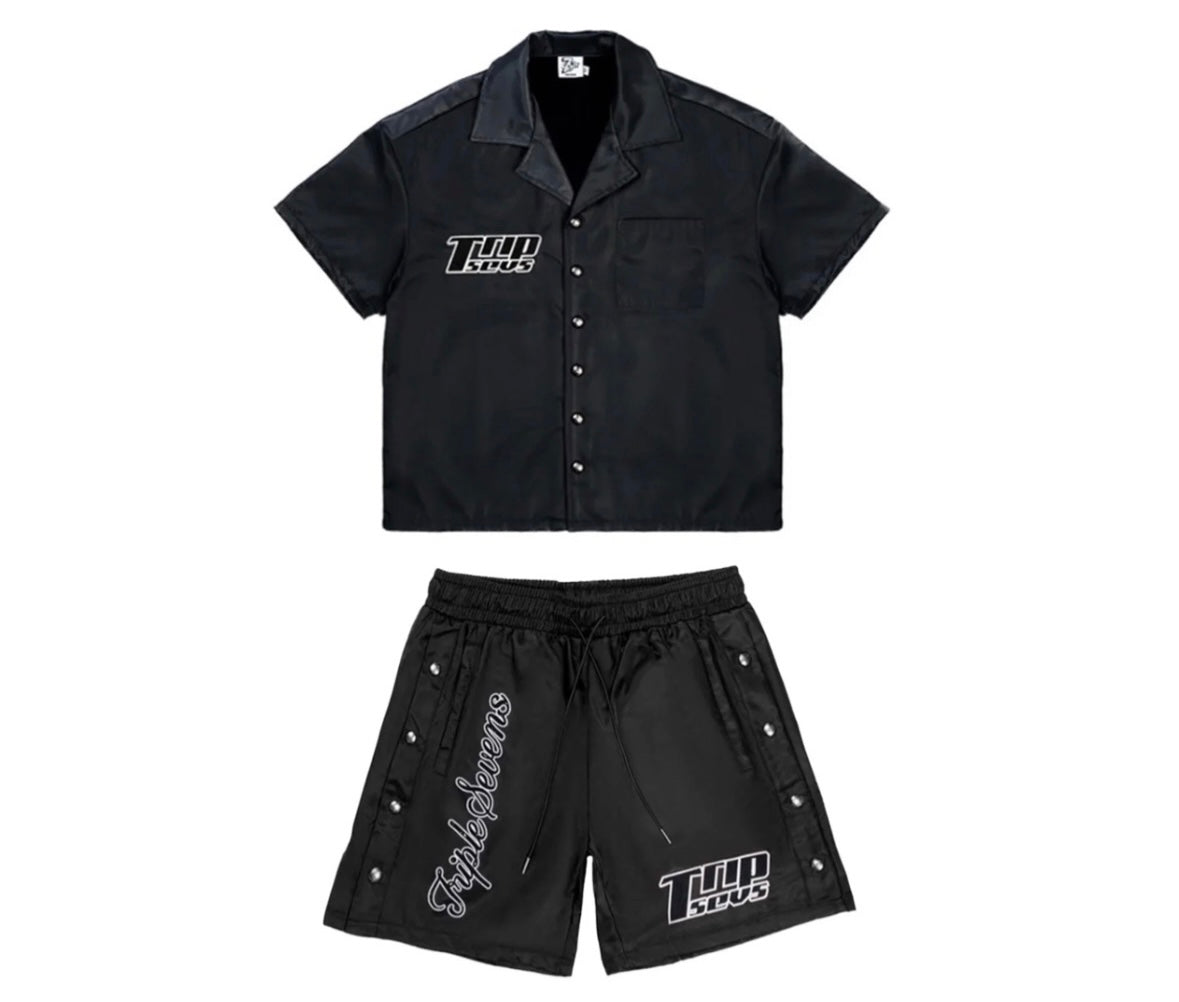 TRIPLE SEVEN NYLON BLACK SET