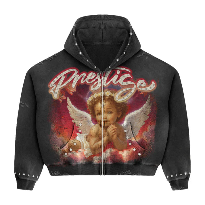 PRESTIGE ANGEL HOODIE RED/BLACK