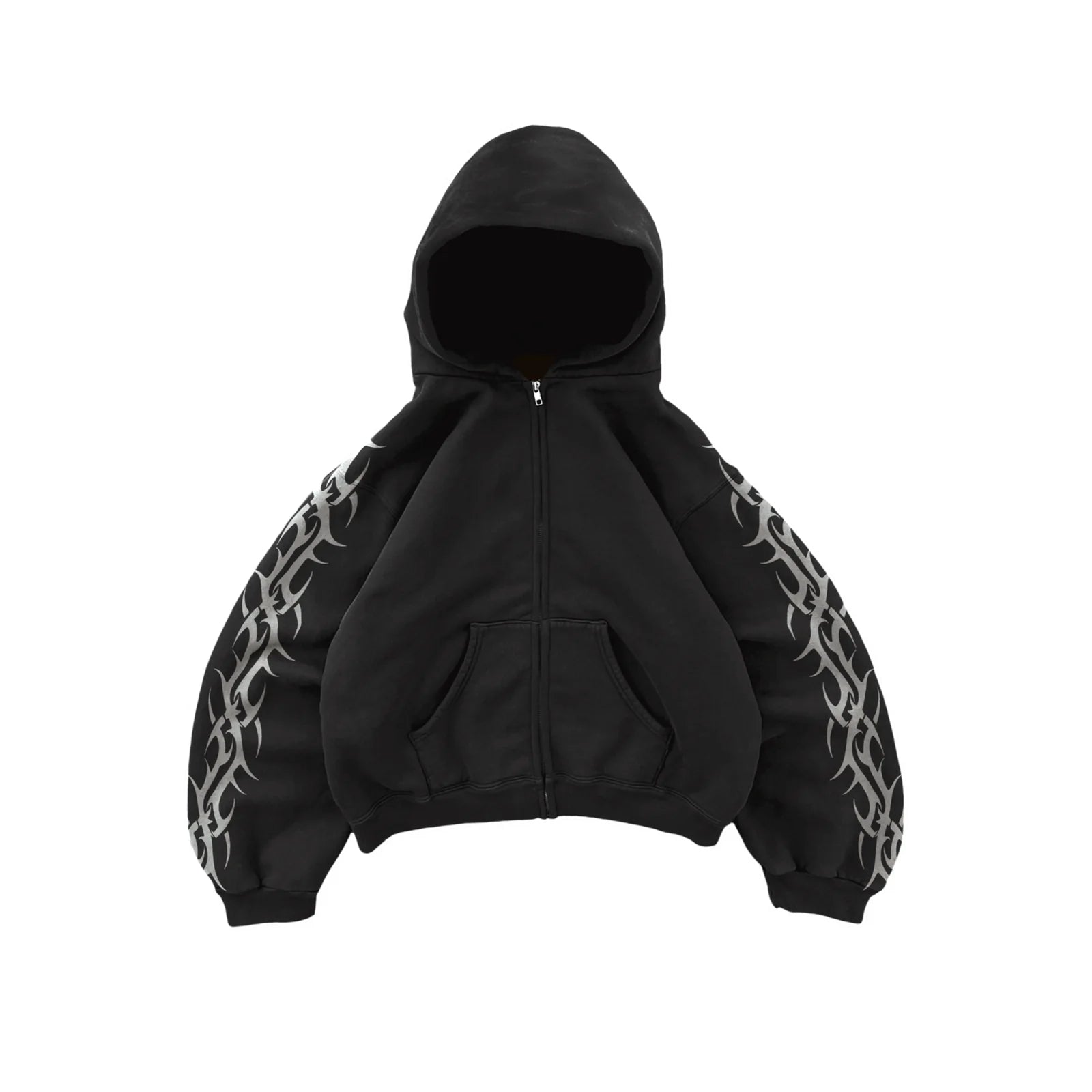 BRAVEST STUDIOS TRIBAL ZIP UP HOODIE BLACK
