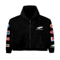 BOTTEGA DESIRES PATCHES HOODIE BLACK