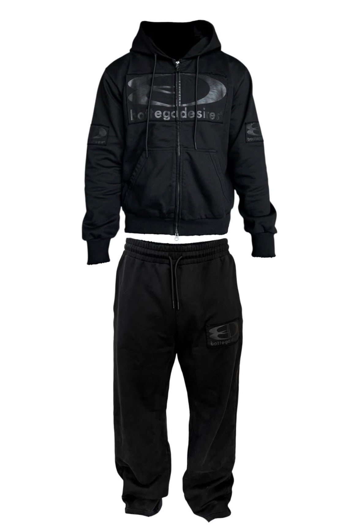 BOTTEGA DESIRES BLACK TECH SWEATSUIT