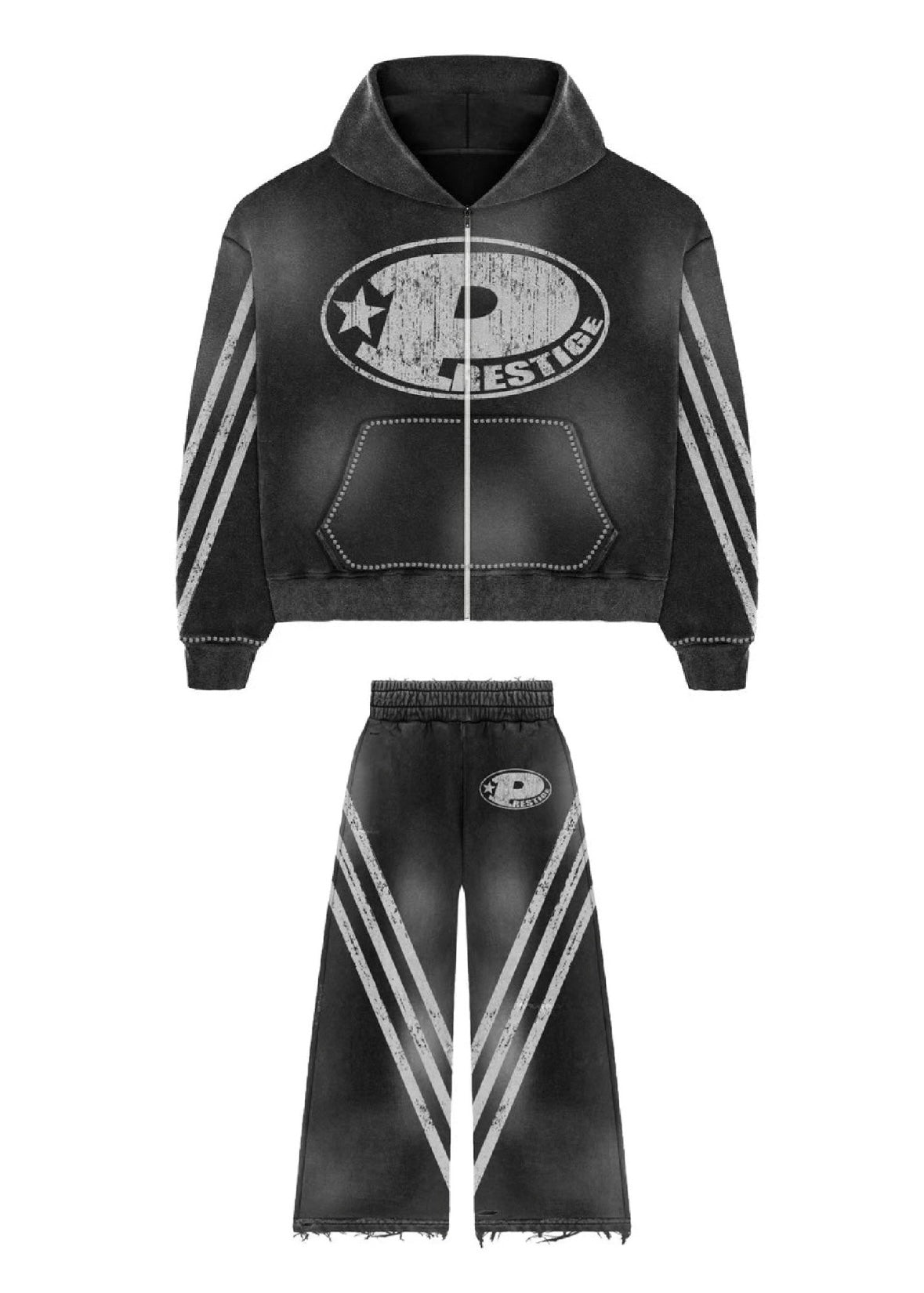 PRESTIGE “P LOGO” RS BLACK SWEATSUIT