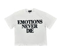 MIXED EMOTION RHINESTONE TEE WHITE/BLACK
