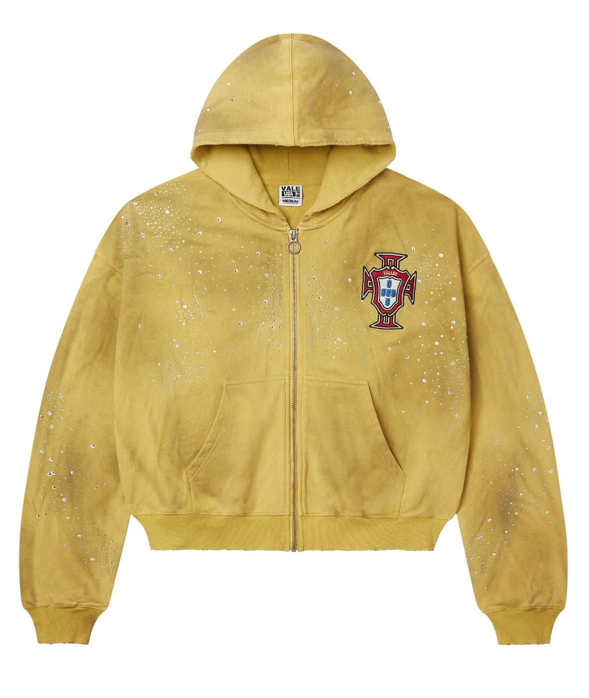 VALE FOREVER SUN CLUSTERED YELLOW ZIP UP