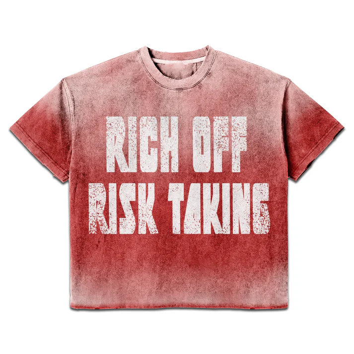 PRESTIGE RICH OFF RISK TAKING TEE RED