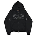 BOTTEGA DESIRES BLACK TECH ZIP UP HOODIE
