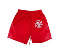 MIXED EMOTION RED CLASSIC NYLON SHORTS