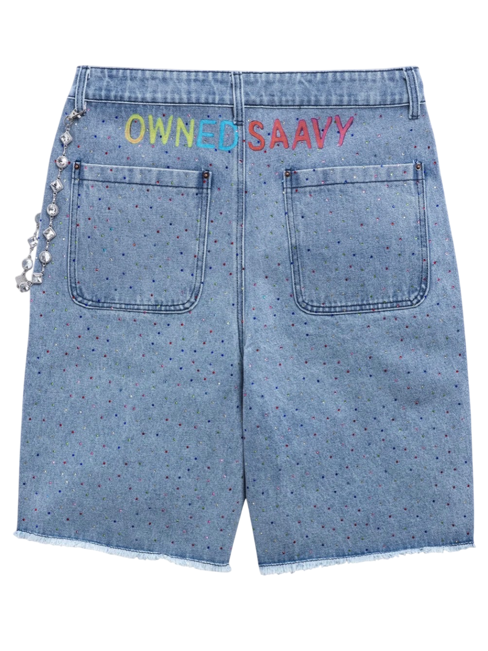SAAVY DULTS "ELEVATE BLUE DENIM SHORTS"