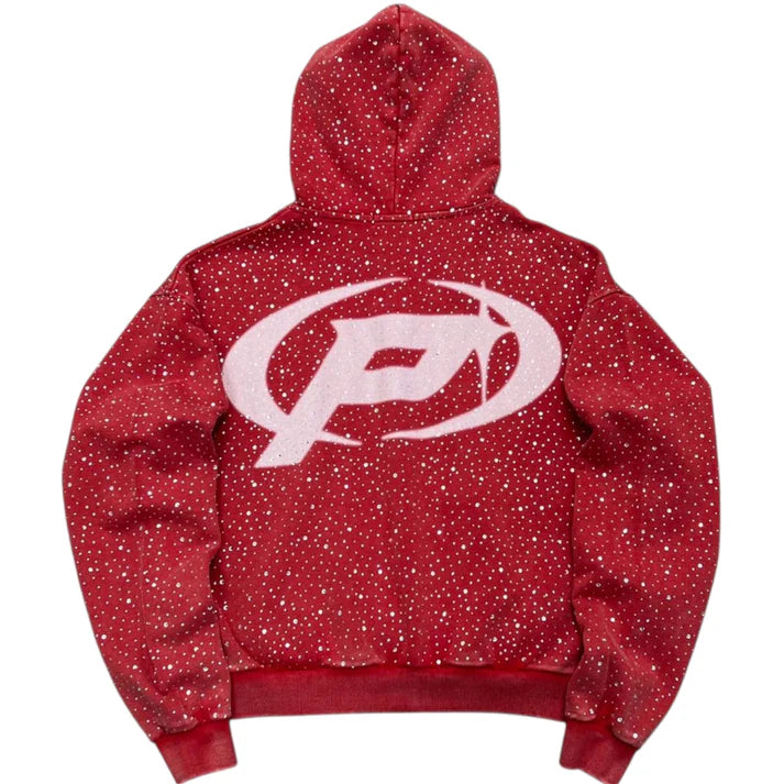 PRESTIGE DIAMOND HOODIE RED