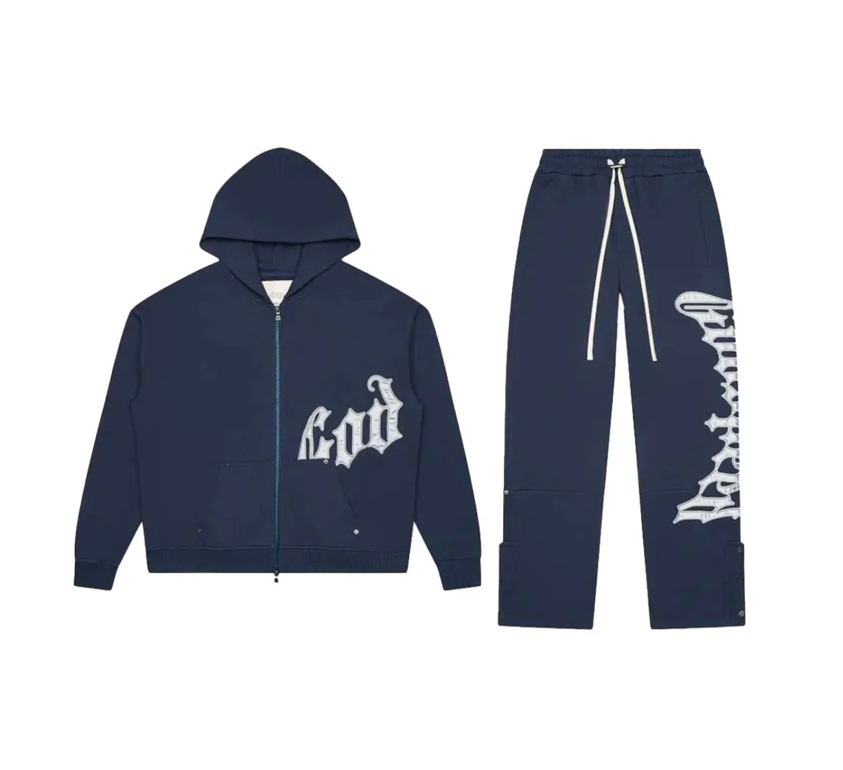 GODSPEED OG LOGO SWEATSUIT V2 NAVY/SILVER