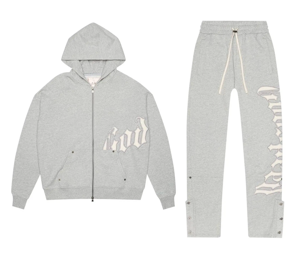 GODSPEED OG LOGO SWEATSUIT V2 HEATHER GREY