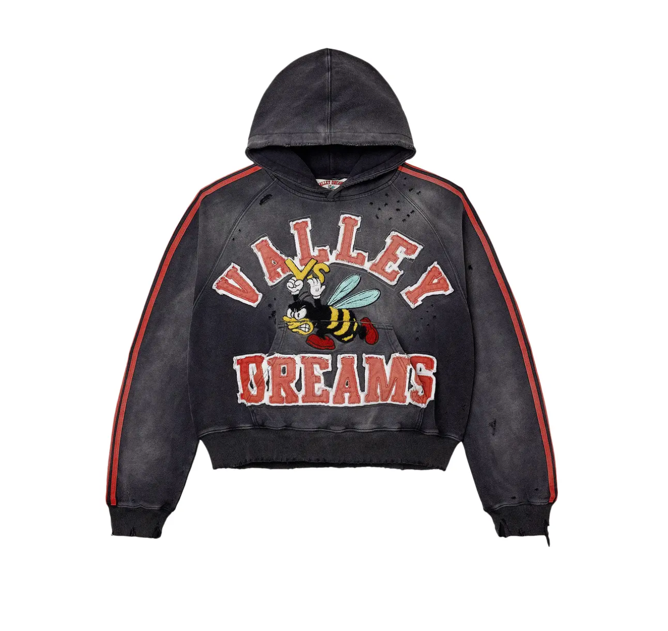 VALE FOREVER ANTHEM BLACK PULLOVER HOODIE