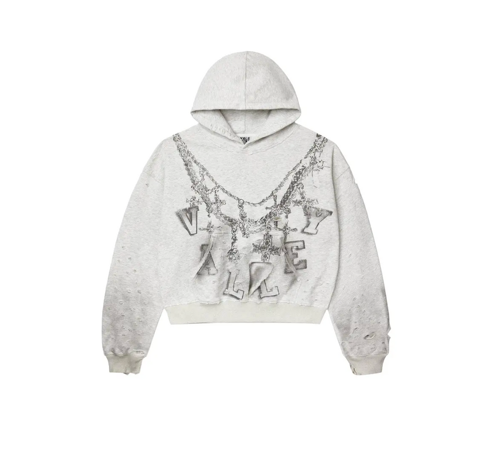 VALE FOREVER BIG CHAIN GREY HOODIE