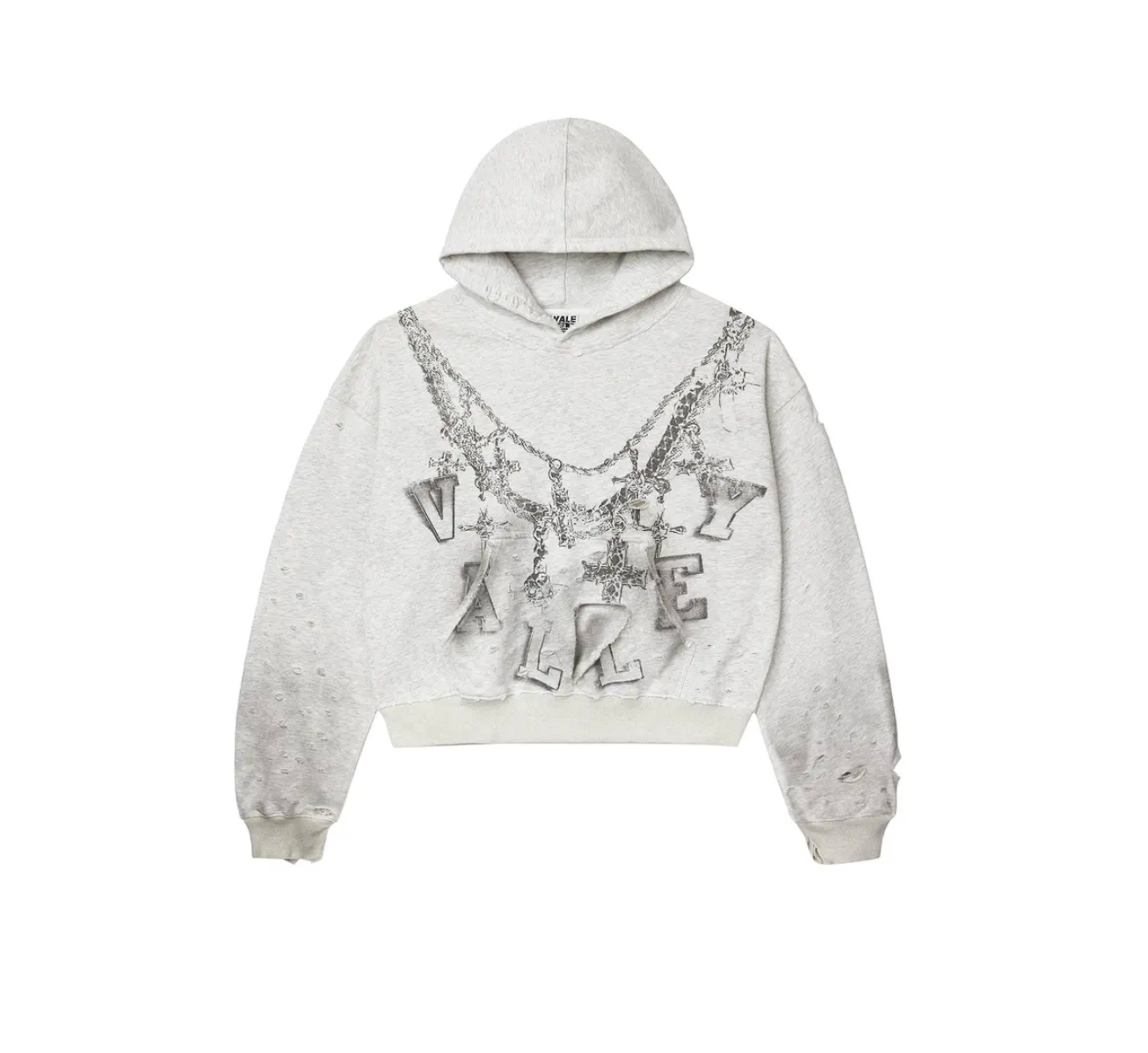 VALE FOREVER BIG CHAIN GREY HOODIE