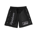 TRIPLE SEVEN NYLON BLACK SHORTS