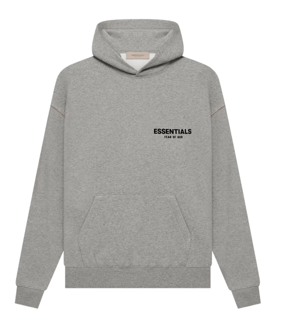FEAR OF GOD ESSENTIALS DARK OATMEAL PULLOVER HOODIE