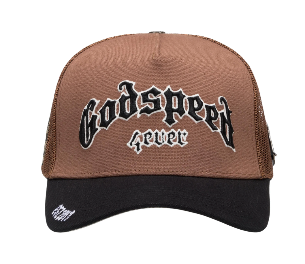 GODSPEED GS FOREVER BROWN TRUCKER HAT