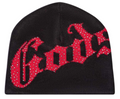 GODSPEED OG LOGO STUDDED BEANIE BLACK/RED