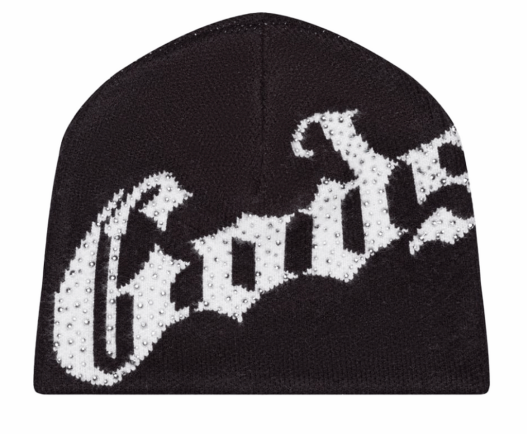 GODSPEED OG LOGO STUDDED BEANIE BLACK/WHITE