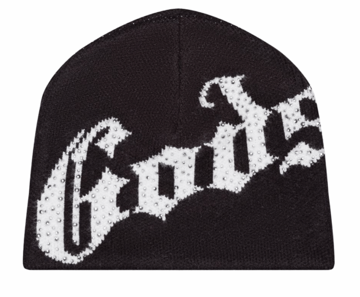 GODSPEED OG LOGO STUDDED BEANIE BLACK/WHITE