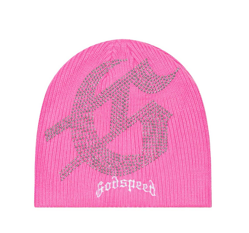 GODSPEED STUDDED BEANIE PINK