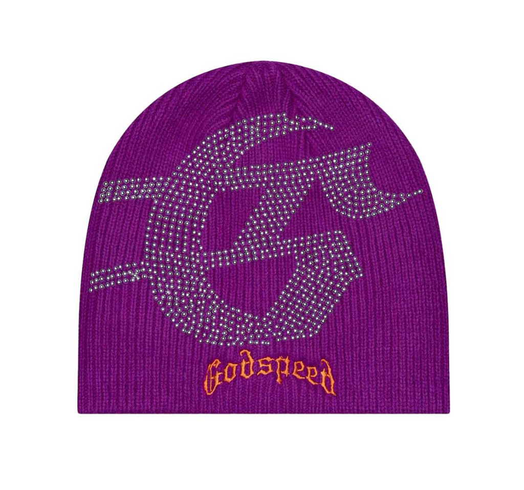 GODSPEED STUDDED BEANIE PURPLE
