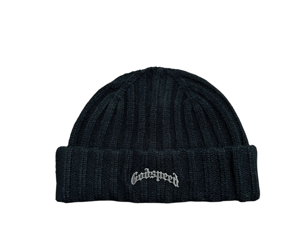 GODSPEED LOGO EMBLEM BEANIE BLACK