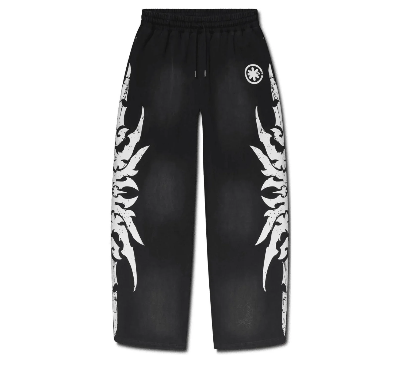 LOSTSHDWS COMPLEX CON ACID WASH BLACK SWEATPANTS