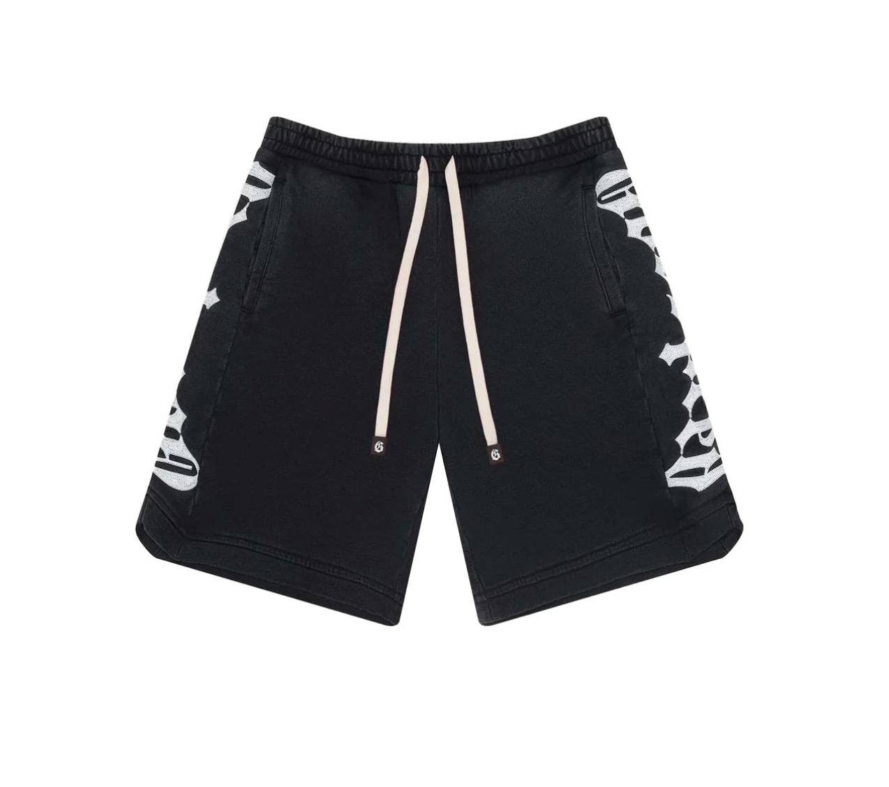 GODSPEED COURTSIDE WASH BLACK SHORTS