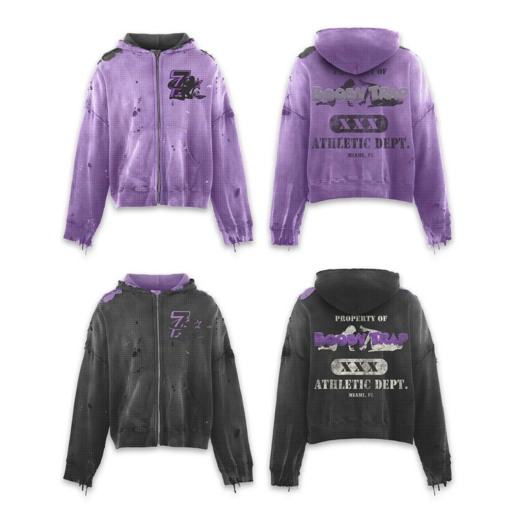 TRIPLE SEVENS TRAP REVERSIBLE ZIP UP HOODIE