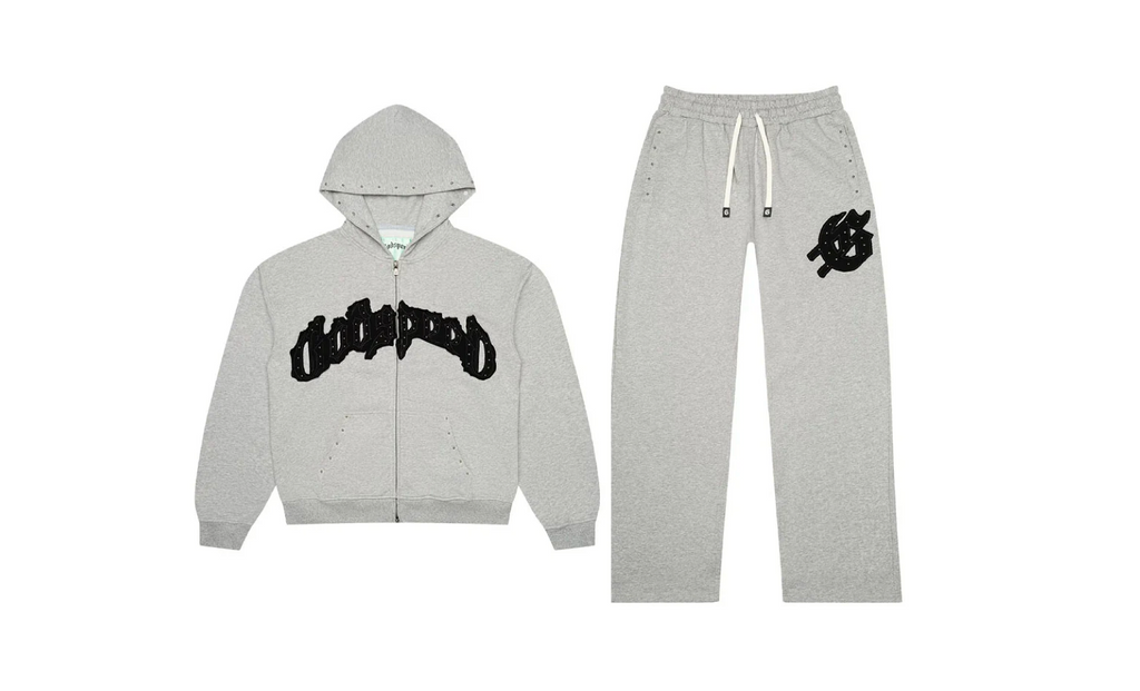 GODSPEED SYMMETRIC STUDDED GREY/BLACK SWEATSUIT