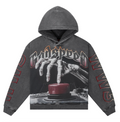 GODSPEED CODE RED GREY WASH HOODIE