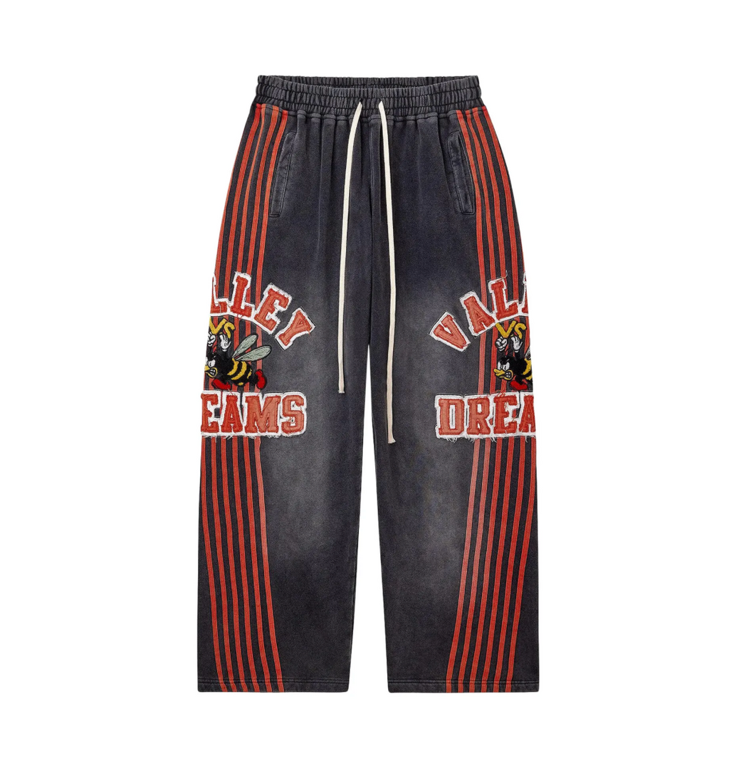 VALE FOREVER ANTHEM SWEATPANTS BLACK / RED