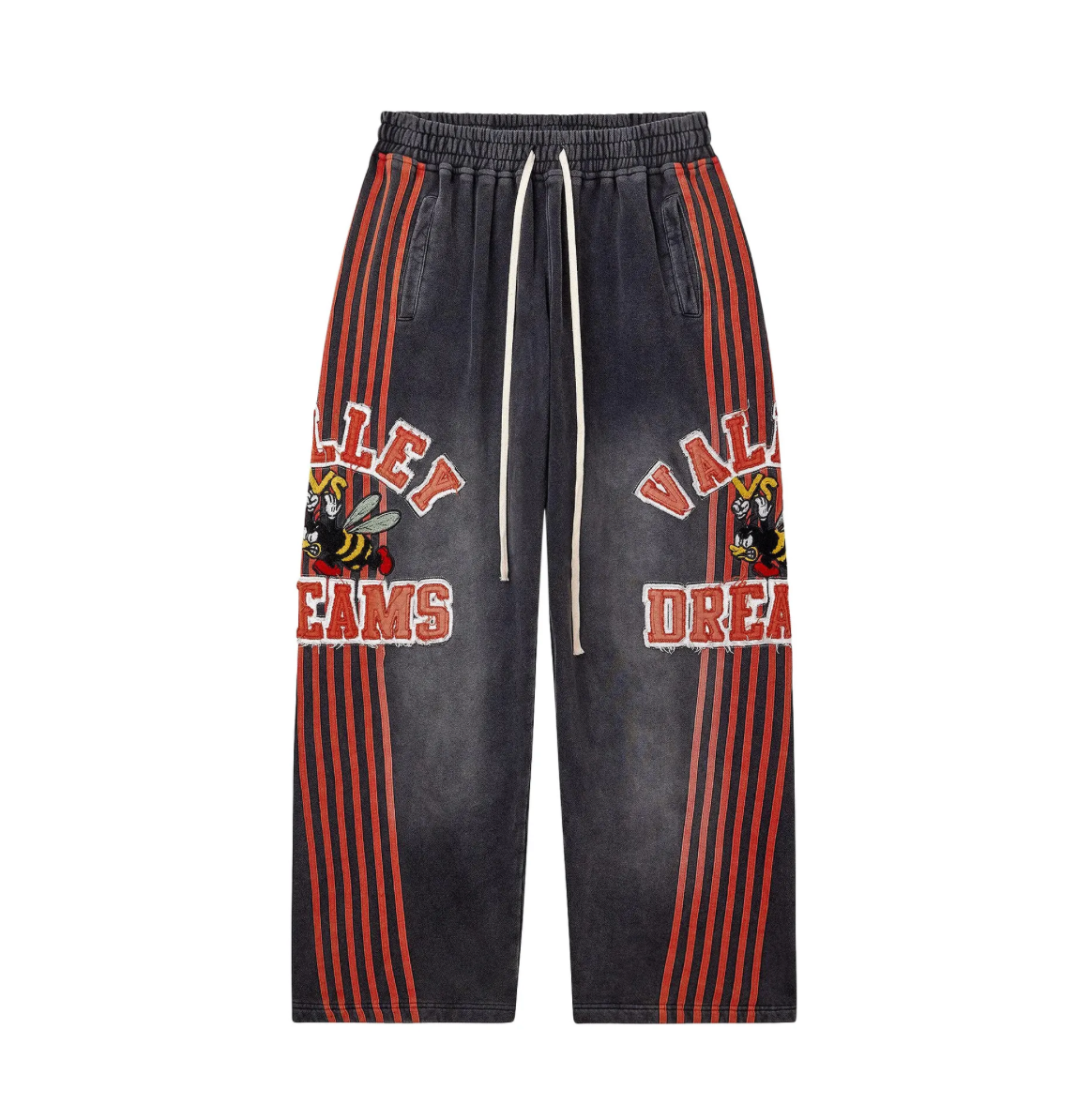 VALE FOREVER ANTHEM SWEATPANTS BLACK / RED