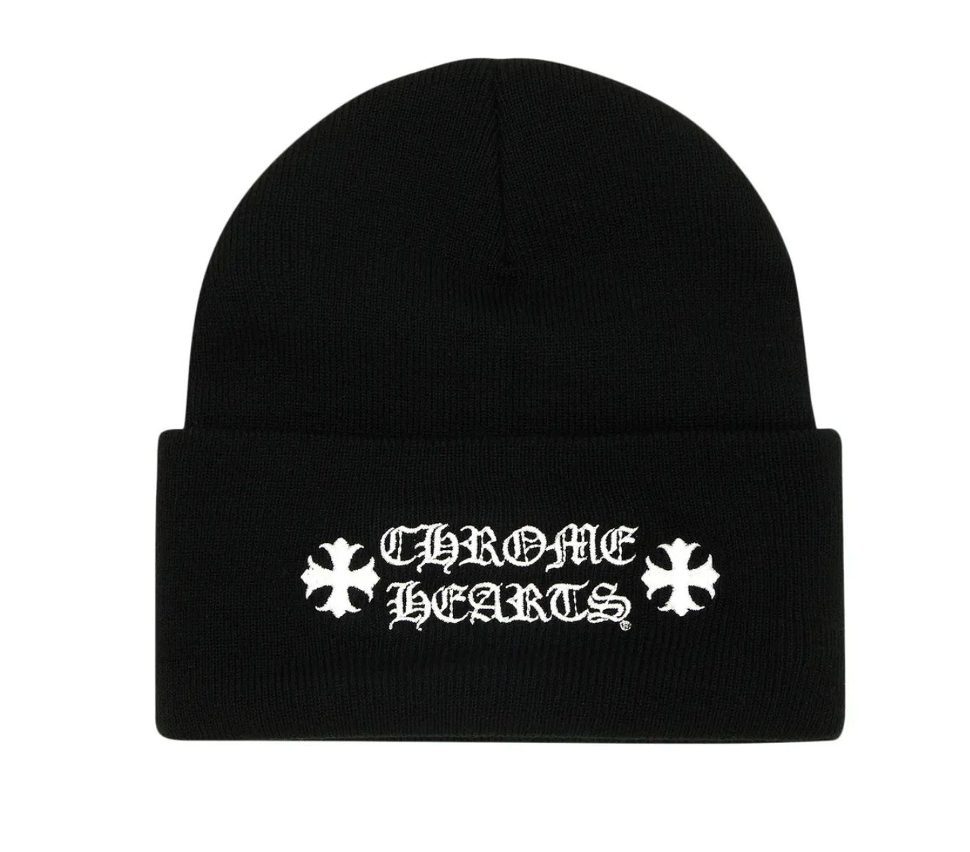 CHROME HEARTS LOGO BLACK BEANIE