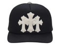 CHROME HEARTS WHITE CEMETARY CROSS CH TRUCKER HAT